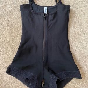 Open bust Body Shaper Boyshort with Firm Tummy Compression